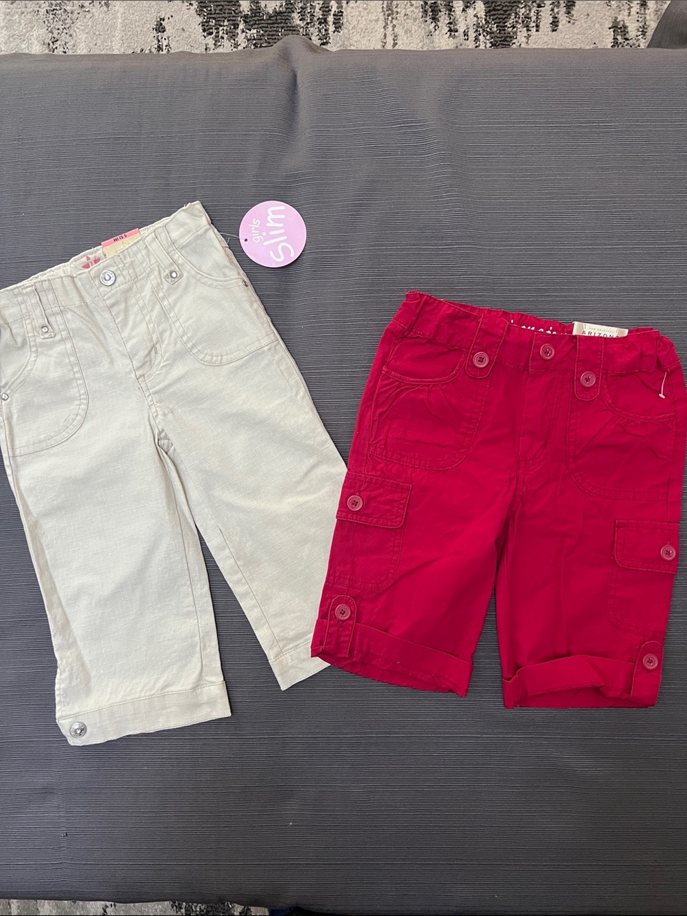 NWT**Arizona Jean Company Cargo Shorts and Capris~SZ 5 Slim
